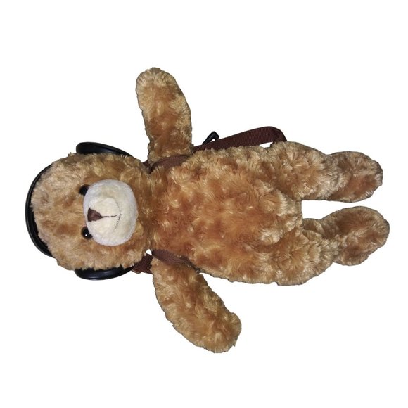Iflops Share The Tunes Bear Stuffed Plush Plug and Play Headphone Speakers Bear - Picture 2 of 11